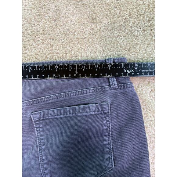 Ann Taylor Loft Pants Womens 10P Gray Corduroy Curvy Boot Cut Stretch 34x30 D303 - Picture 10 of 13